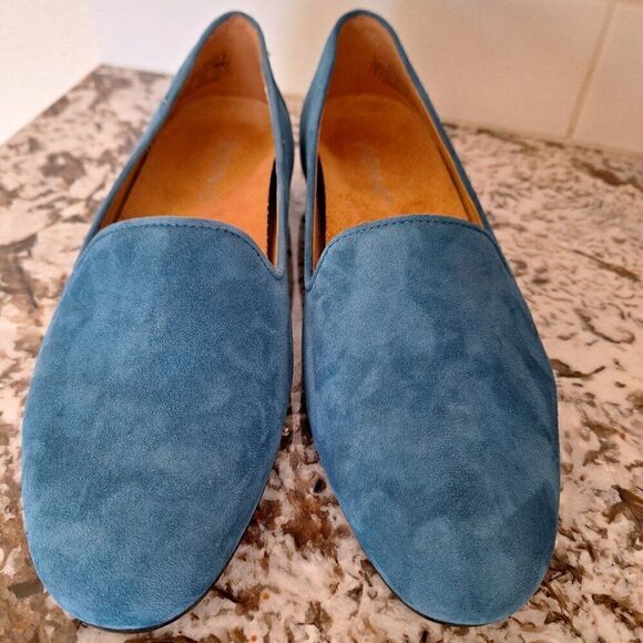 Vionic Blue Suede Loafers  Ballet ‎ Flats Women's Size 6 - Picture 1 of 9